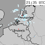 Radarbeelden van Nederland 23:05 UTC