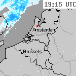Radarbeelden van Nederland 20:45 UTC