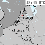 Radarbeelden van Nederland 21:15 UTC