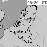 Radarbeelden van Nederland 10:50 UTC