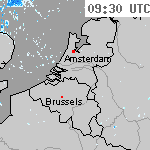 Radarbeelden van Nederland 11:00 UTC