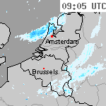 Radarbeelden van Nederland 10:35 UTC