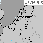 Radarbeelden van Nederland 19:00 UTC