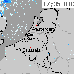 Radarbeelden van Nederland 19:05 UTC