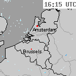 Radarbeelden van Nederland 17:45 UTC