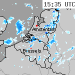 Radarbeelden van Nederland 17:05 UTC