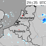 Radarbeelden van Nederland 22:05 UTC