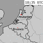 Radarbeelden van Nederland 20:05 UTC