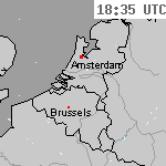 Radarbeelden van Nederland 20:05 UTC