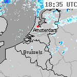 Radarbeelden van Nederland 20:05 UTC
