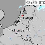 Radarbeelden van Nederland 09:55 UTC