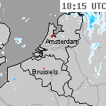 Radarbeelden van Nederland 19:45 UTC