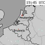 Radarbeelden van Nederland 21:15 UTC