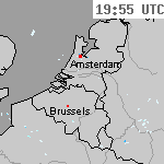Radarbeelden van Nederland 21:25 UTC