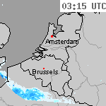 Radarbeelden van Nederland 04:45 UTC