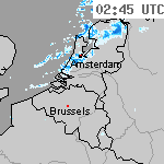 Radarbeelden van Nederland 04:10 UTC