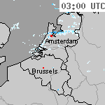 Radarbeelden van Nederland 04:25 UTC