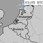Radarbeelden van Nederland 04:35 UTC