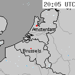 Radarbeelden van Nederland 21:35 UTC