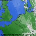 Satellietbeelden van Nederland