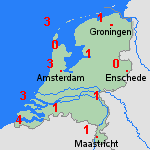 Verwachting za, 14-02 Nederland
