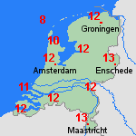 Verwachting zo, 01-03 Nederland