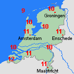 Verwachting wo, 11-03 Nederland