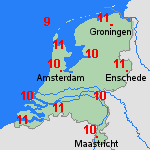 Verwachting do, 02-04 Nederland