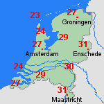 Verwachting za, 20-06 Nederland