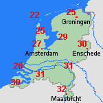 Verwachting za, 15-08 Nederland
