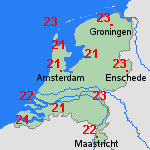 Verwachting do, 20-08 Nederland