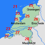 Verwachting di, 15-09 Nederland