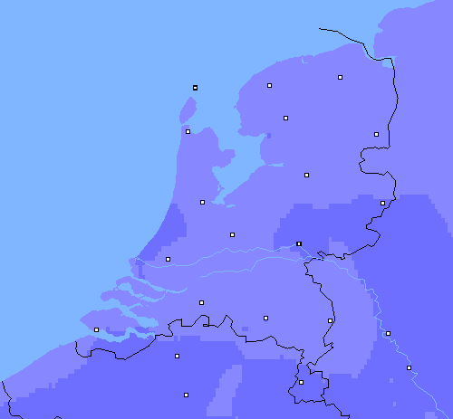 Neerslag (24 uur) Nederland