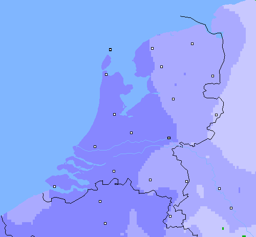 Neerslag (24 uur) Nederland