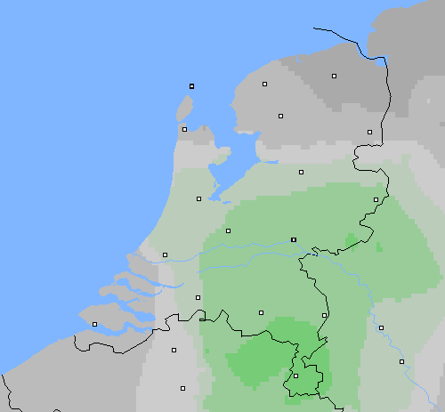 Bewolking Nederland