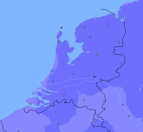 Neerslag (24 uur) Nederland