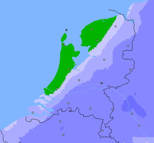 Neerslag (24 uur) Nederland