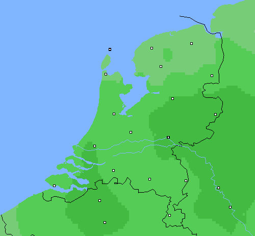 Bewolking Nederland