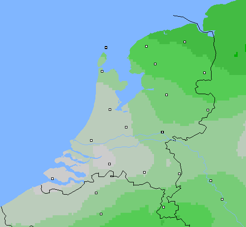Bewolking Nederland