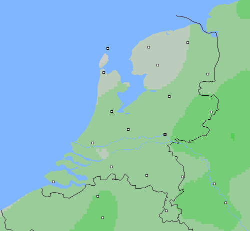 Bewolking Nederland