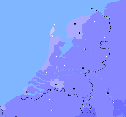 Neerslag (24 uur) Nederland