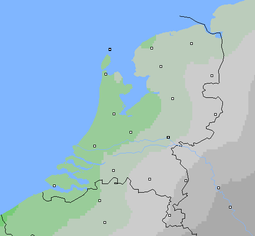 Bewolking Nederland