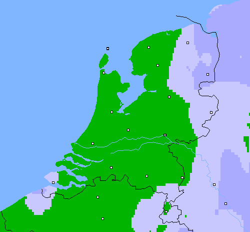 Neerslag (24 uur) Nederland