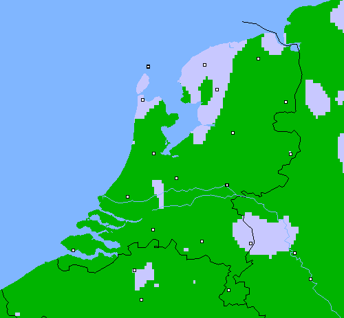 Neerslag (24 uur) Nederland