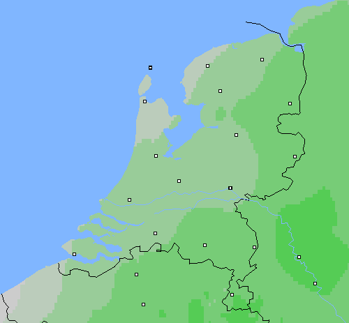 Bewolking Nederland