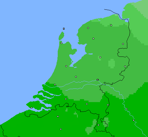 Bewolking Nederland