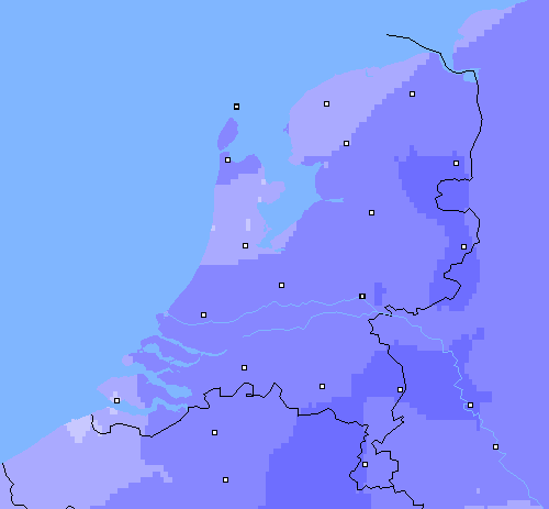 Neerslag (24 uur) Nederland