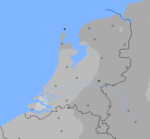 Bewolking Nederland