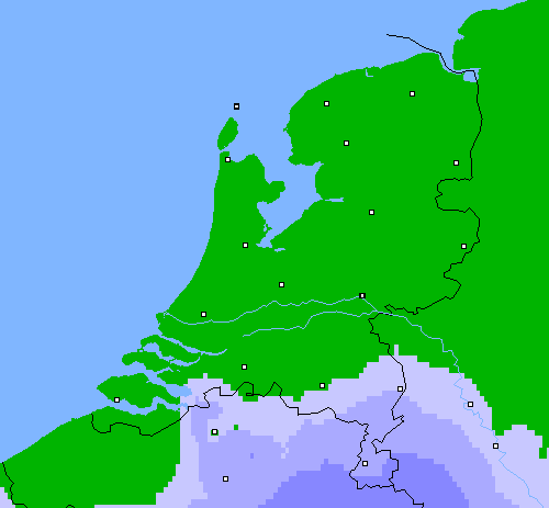 Neerslag (24 uur) Nederland