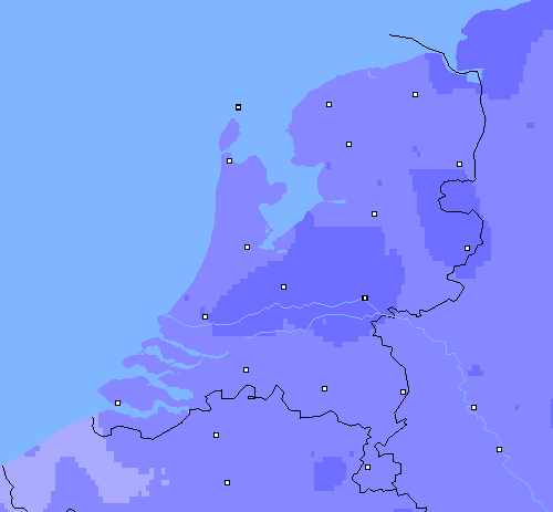 Neerslag (24 uur) Nederland